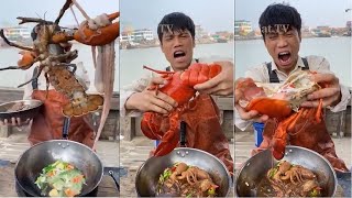 Chinese people eating - Street food - &quot;Sailors catch seafood and process it into special dishes&quot; #35