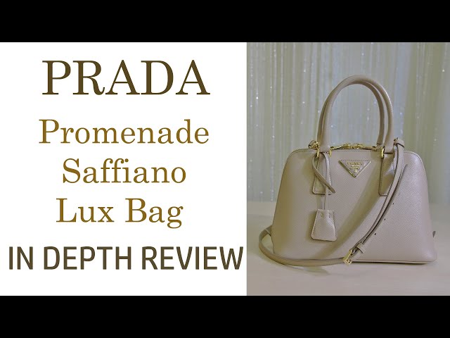 Prada Promenade Saffiano Leather Bag - White