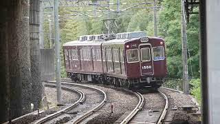 能勢電鉄 1500系 1550F 2R 妙見口⇔山下 笹部駅発車 20100612
