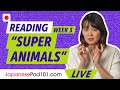 Let's Read Easy Japanese - Week 3: "Super Animals"