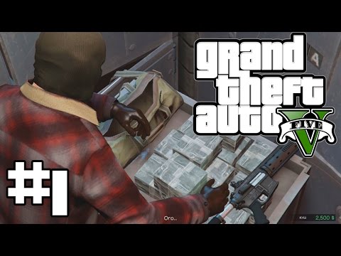 GTA 5 ПРОХОЖДЕНИЕ #1 - ПРОЛОГ (ОГРАБЛЕНИЕ И ПОГОНЯ)