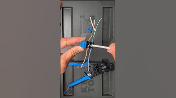 how to land the wires in the CAT6 keystone jack #lowvoltage