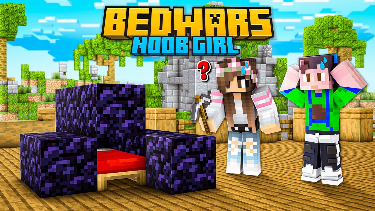 Can a Noob Girl Win Bedwars with Me ?