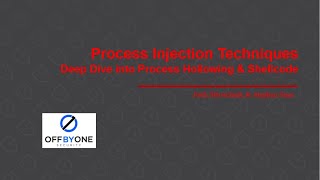 process injection techniques: deep dive into process hollowing & shellcode
