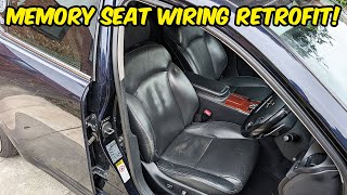 LEXUS IS250 MEMORY SEAT RETROFIT/WIRING - 2IS memory seat
