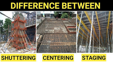 Difference Between Shuttering Centering Staging। Most Asked in Civil Engineering Interview