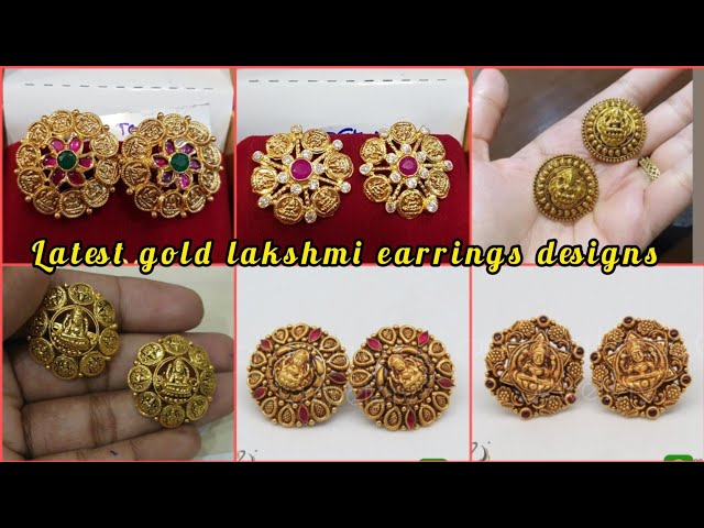 Buy Online Gold Lakshmi kasu Jhumki Earring Shop Online ER3127