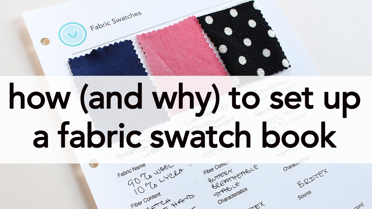 How (and Why!) to set up a Fabric Swatch Book!