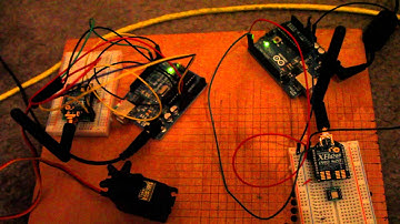Wireless serial servo control Arduino Xbee