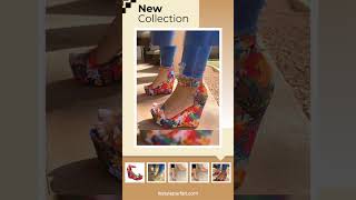 ⚡Buy Floral Peep Toe Wedge Shoes exclusively at LeStyleParfait.com 👈