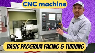 CNC Machine Basic Program - Facing & Turning In Hindi CNC Facing /Turning एक साथ कैसे करे @KHOJIXYZ