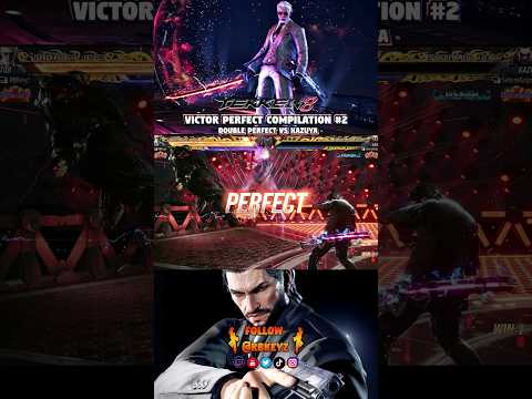 Double Perfect K.O! Victor vs Kazuya | Tekken 8 Perfect Compilation 2 | #shorts