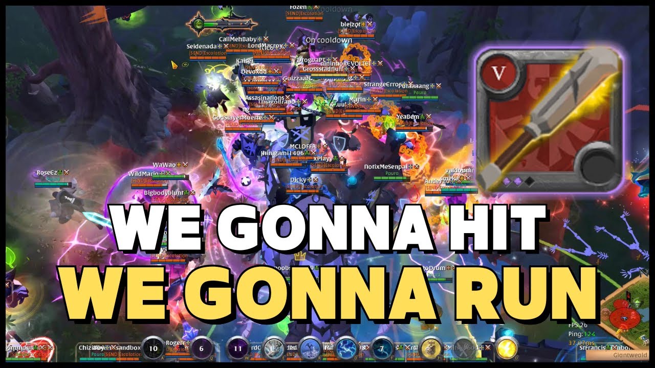 My Favorite Kiting Fight Among Three Enemies (Bedrock Mace) ALBION ONLINE ZVZ (WEST) YouTube