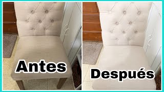 COMO LIMPIAR TUS SOFAS Y SILLAS DE TELA - YouTube