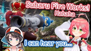 Miko Shows Choco Her Subaru Gun in Palworld But Subaru Can Hear Them...  【Hololive】【EN Sub】