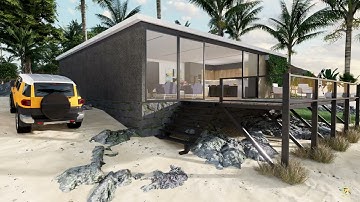 THE BEACH HOUSE DESIGN | CINEMATIC 3D RENDER | D5 RENDER