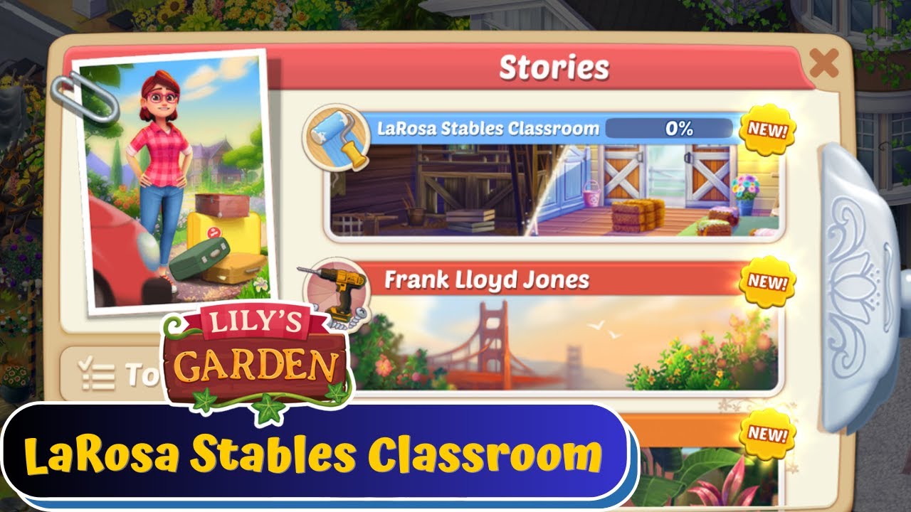 Lily's Garden LaRosa Stables Classroom Gameplay YouTube