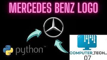 How to make Mercedes Benz logo python. #python