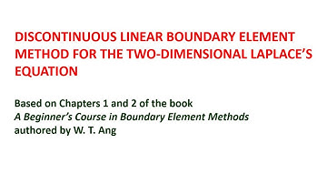 Discontinuous linear boundary element method for the two-dimensional Laplace