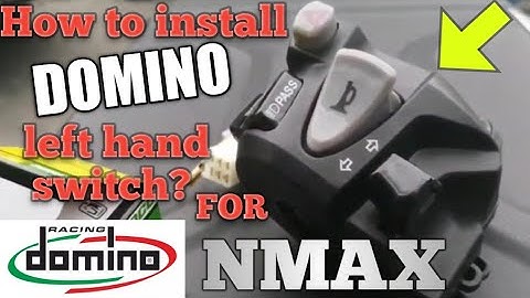 DOMINO LEFT HAND SWITCH INSTALLED ON NMAX