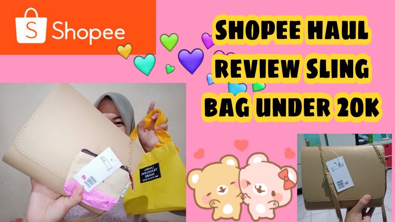 SLING BAG UNDER 20K UNBOXING SHOPEE HAUL YouTube