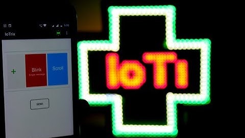 IoTrix app to control p10 led matrix