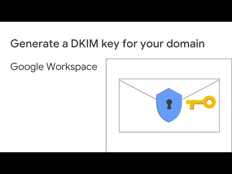 Generate a DKIM key for your domain