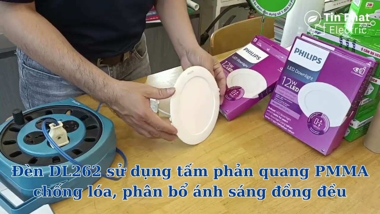 Đèn LED Âm Trần Siêu Mỏng PHILIPS 12W ( LED Downlight MAGNEOS DL262 )