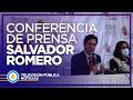 Salvador Romero en conferencia de prensa tras los comicios
