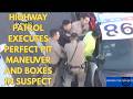 FUL HIGH-SPEED CHASE: High Patrol Executes Perfect Pit Maneuver And Boxes In Suspect!