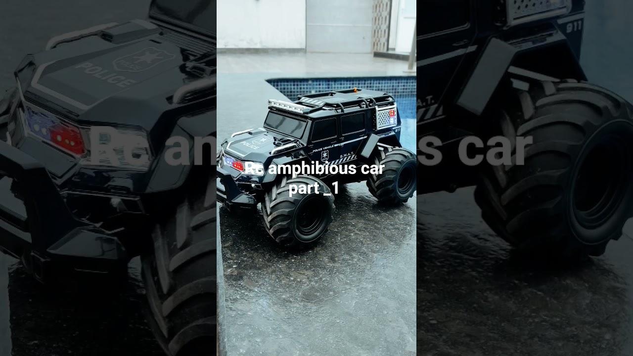 rc amphibious Stunt Car part 1 water test