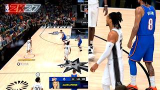 NBA 2K27 RAW GAMEPLAY: SPURS VS. THUNDER FULL GAME (NO COMMENTARY)