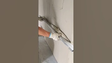 Putty scraping site construction, good tools can improve work efficiency~ #interiordesign #wallpaper