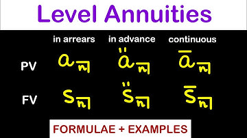 Level Annuities (Actuarial Mathematics)