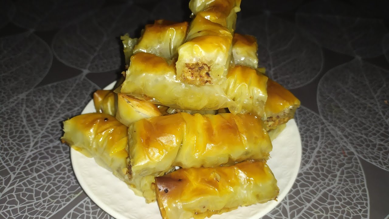 بقلاوة تركية بعجينة الفيلو على الطريقة المغربية