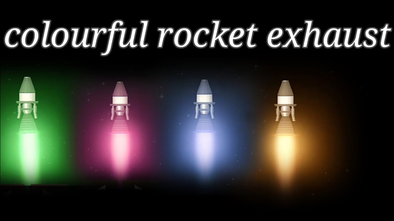 Colourful rocket exhaust in spaceflight simulator - YouTube