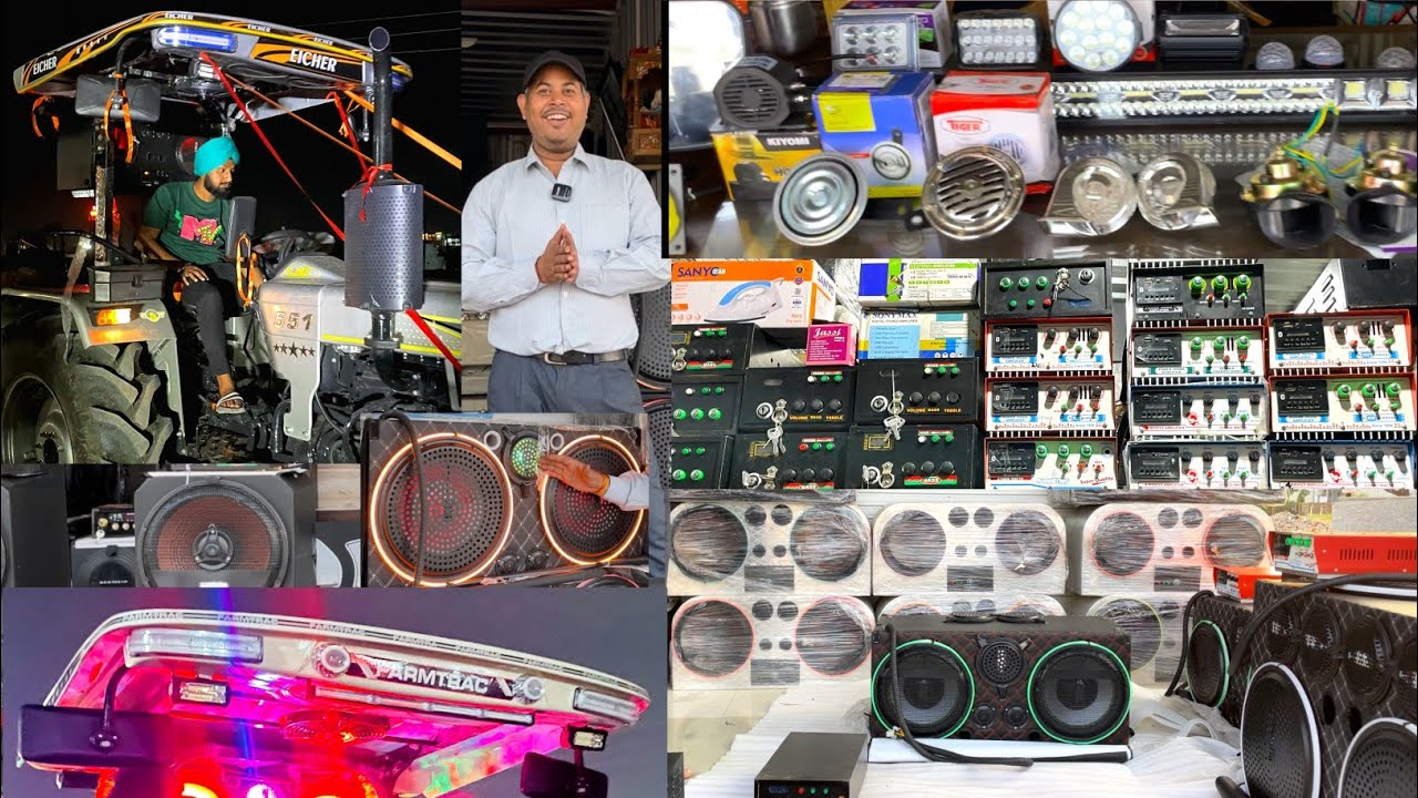 TSS Tractor Sound System | Fiber Hood | JCB STYLE KI CHHATRI | Tiwariji Tractor Modification Indore