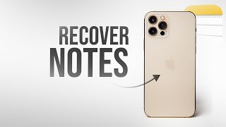 How to Restore Notes that Disappeared on iPhone (tutorial)
