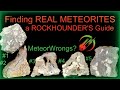 Rockhound guide how to find a real meteorite  rock id meteorwrong advice books tools