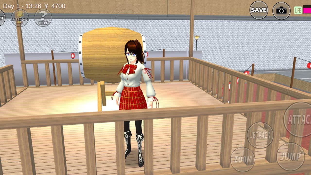 Sakura school simulator Rina Tamaki held a shrine⛩️ festival🥳🎉🎈