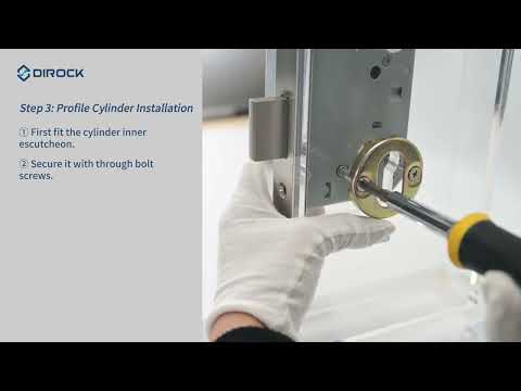 DIROCK 72ZR Mortise Lock | Installation & Function Demonstration