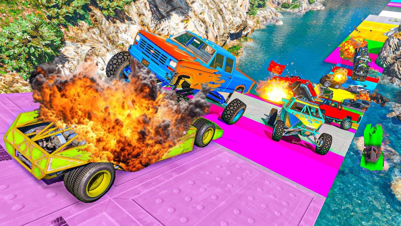 CAR VS CAR ONLY 0.98674378 % CAN FINISH THIS RACE GTA 5 !