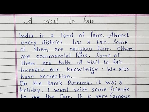 Write An Essay On A Visit To Fair Essay Writing English Youtube Write An Essay On A Visit To Fair Essay Writing English Youtube