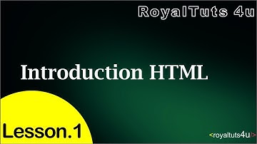 HTML Tutorial in Hindi/Urdu - Part 1 (HTML Introduction)