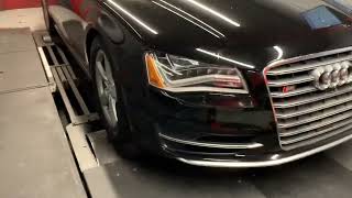 Audi S8 Tuned And Exhaust. Big Numbers