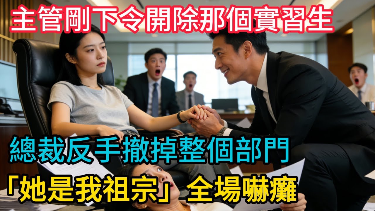 主管剛下令開除那個實習生，總裁反手撤掉整個部門：她是我祖宗，全場嚇癱#反转 #爽文 #爱情 #故事分享 #情感故事 #甜宠