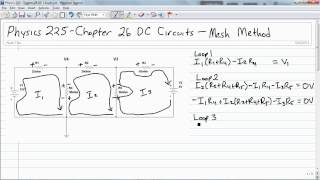 1117 Chapter 26 DC Circuits   Mesh Method