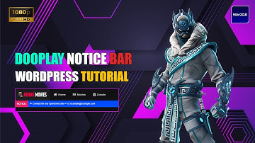 How to Add a DooPlay Notice Bar Plugin to DooPlay Theme | WordPress Tutorial (2025)