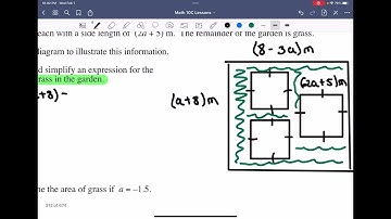 Math 10C Unit 1 Polynomials L6: Solving Problems with Polynomial Products