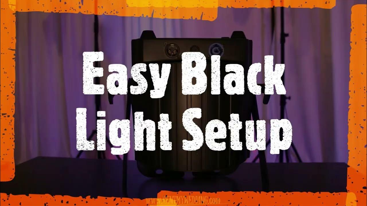 DIY Black Light Rental for Party